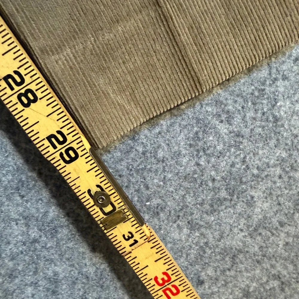 Tommy Hilfiger Mens Khaki Corduroy Pants Straight Leg Cotton Trousers 33W x 30L